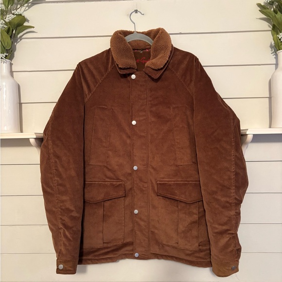 Robert Graham Brown Corduroy Ranch Chore Jacket Men’s Size XL New with Tag - Picture 2 of 16